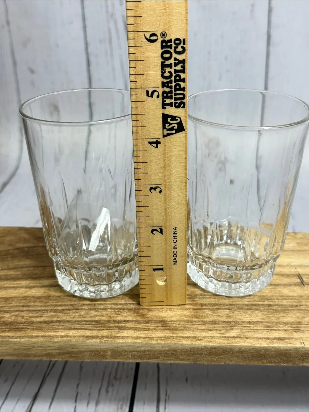 Vintage Arcoroc Lancer pattern tumbler glass, set of 2 - Arc International.